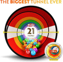 Playz 5pc Kids' Play Tents & Tunnels - Ball Pit for Toddlers, Basketball Hoop, Crawling Tubes, Pop-Up Playhouses, Baby Obstacle Course for Indoor or Outdoor Use by TinyTreasures Baby Boutique