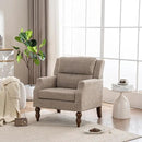 Kidol & Shellder Light Brown Oversized Accent Chair for Living Room Mid Century Modern Reading Chair with Back Upholstered Comfy Single Sofa Chair for Bedroom Lounge Side Corner Boucle Fabric Armchair by CozyNest Decor