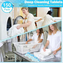 150 Pcs Washing Machine Cleaner Washing Machine Tablets Deep Cleaner Tablets for Front Loader and Top Load Washer by CozyNest Decor