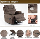 Power Lift Recliner Chair for Elderly with Massage and Heating, Ergonomic Electric Recliner Chair Single Sofa for Adults with Remote Control USB Port, Cup Holders, Side Pockets by CozyNest Decor