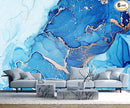 Blue Marble Wallpaper Abstract Gold Art Mural Wallpaper for Living Room Bedroom Dining Room Basement(Not Self-Adhesive) by TinyTreasures Baby Boutique