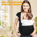 Baby Carrier Newborn to Toddler,Adjustable Baby Sling Carrier,Comfortable and Lightweight Toddler Carrier for 25-60 lbs,Ideal for Shopping Travelling by TinyTreasures Baby Boutique