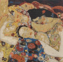 C Charlotte Home Furnishings Inc Virgin Faces Belgian Cushion Cover | Pure Cotton Decorative Cushion Case | Cushion Cover for Indoor Use | 17x17 Inch Cushion Cover for Living Room I by Gustav Klimt by CozyNest Decor