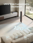 Dreo Smart Tower Fan Voice Control, 120° Oscillating Fan Works with Alexa/Google/App/Remote, 42 Inch, 25dB Quiet DC Bladeless Fan for Bedroom,12 Speeds, Floor Fan for Home, Office, Pilot Max S