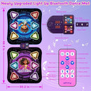 Upgraded Dance Mat for Kids, Single & Double Players Mode Electronic Dance Pad with Light-up 12-Button Wireless Bluetooth 5 Game Modes Christmas Birthday Gift for Girls Boys Ages 3 4 5 6 7 8 8-12 by TinyTreasures Baby Boutique
