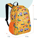 Wildkin 15-inch Kids Backpack – Durable, Padded, Adjustable for School & Travel - Under Construction by TinyTreasures Baby Boutique