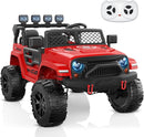 ANPABO 24V 2 Seater Ride On Car for Kids w/EVA Tires, 4X200W Motors, 4 Shock Absorbers, 2.4G Remote Control, Bluetooth Radio, LED Headlights & Searchlights, Electric Car for Kids Ages 3-8,Bright red by TinyTreasures Baby Boutique