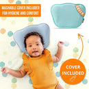 Memory Foam Baby Pillow,Cute Cartoon Soft and Cozy Pillow, Breathable Bedding Set for Infants for Small Boys and Girls by TinyTreasures Baby Boutique