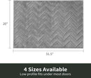 Stiio Front Door Mat Indoor Outdoor Entrance 20x31.5 Inches, Non Slip Washable Entry Rug, Dog Doormat, Absorbent Entrance Mat for Front & Back Door, Muddy Wet Shoes & Paws, Grey by CozyNest Decor