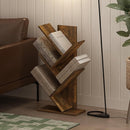 Furinno Tree Bookshelf 5-Tier Floor Standing Tree Bookcase, Amber Pine by TinyTreasures Baby Boutique