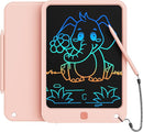 LCD Writing Tablet 10 Inch, Toys for 3 4 5 6 7 8 9 10 Year Old Boys Girls, Colorful Doodle Board Drawing Tablet, Gift for Boys Toddlers Age 3-12 Years, Memo Board, Drawing Pads with Lanyard (Pink) by TinyTreasures Baby Boutique