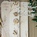 Wooden Growth Chart Markers for Kids Height Measurement, Woodland Shapes. by TinyTreasures Baby Boutique