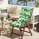 LVTXIII Outdoor Adirondack Chair Cushions, L44” x W22” x H4 Patio Tufted High Back Cushions, Seasonal Replacement Rocking Chair Cushion for Home Garden Furnitue, Set of 2, Swaying Palms Capri by GreenHaven Gardens