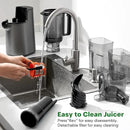 Cold Press Juicer, Juicer Machines with 5.4" Wide Feed Chute for Juice Extractor, Professional Slow Masticating Juicer for Whole Vegetables & Fruits with High Juice Yield, Easy to Clean (Black) by CozyNest Decor