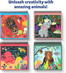 Skillmatics Scratch Art Book for Kids - Animals, Craft Kits & Supplies, 30+ Scratch Stickers, Travel Toys, DIY Kit, Gifts for Boys & Girls Ages 3, 4, 5, 6, 7, 8 by TinyTreasures Baby Boutique
