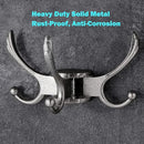 Swivel Coat Hook 2 Pack Heavy Duty Space Saving Towel Rope Hook Wall Mount Triple Swing Arms for RV Bathroom Kitchen Garage,Brushed Nickel by CozyNest Decor