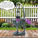 Resin Cat Statue with Solar Lantern, Eye-catching Garden Sculpture Decor，15.3" Height Outdoor Figurine for Garden Yard Patio Decorations，Birthday Gifts by GreenHaven Gardens