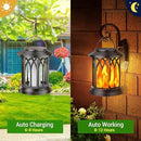 KOOPER Hanging Solar Lights Lantern Outdoor, Flickering Flames Solar Outdoor Lights, Solar Lanterns Outdoor Waterproof with Bigger Solar Panel, Auto ON/Off Solar Lantern for Yard Garden Decor, 2 Pack by GreenHaven Gardens