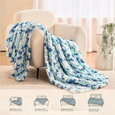 L'AGRATY Chunky Knit Blanket Throw: 50''x60'' Chenille Chunky Knitted Throw Blankets for Bed Couch - Handmade Thick Cable Knit Blanket - Large Crochet Rope Blankets for Home Decor by CozyNest Decor