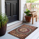 CHICHIC Rectangle Entrance Door Mat Large 18 x 30 Inch High Traffic Area Entry Way Doormat Front Door Rugs Outdoors Heavy Duty Welcome Mat, Non Slip Rubber Back Low Profile for Garage by CozyNest Decor
