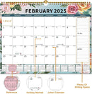 2025 Calendar, Wall Calendar 2025-2026 Planner Hanging Spiral Bound Magnetic Fridge Calendars 15" x 12", Use Jan 2025 - Jun 2026 by TinyTreasures Baby Boutique