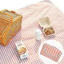 Cute Gingham Picnic Blanket, Waterproof Foldable, in Large 80x60in and Extra Large 80x80in, Portable Compact Beach Blanket, Oversized XL Outdoor Mat (Coral Pink, X-Large) by TinyTreasures Baby Boutique