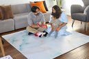 Yay Mats Stylish Extra Large Baby Play Mat. Soft, Thick, Non-Toxic Foam Covers 6 ft x 4 ft. Expandable Tiles with Edges Infants and Kids Playmat Tummy Time Mat (Elle Marble) by TinyTreasures Baby Boutique