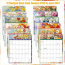 Wall Calendar 2026-2027, 18 Month Calendar from January 2026 to June 2027 14.5" x 11.8" Large Desk Calendar with Twin-Wire Binding for Home Office Planning Personal Organisers, Oil Painting Style by TinyTreasures Baby Boutique