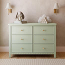 Graco Sasha 6 Drawer Dresser (Sage) – GREENGUARD Gold Certified, Wood Storage for Nursery or Kids’ Room, Safe Interlocking Drawer System & Easy Assembly with Pre-Installed Tracks by TinyTreasures Baby Boutique