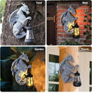 Garden Statues Tree Hugger Dragon - Halloween Dragon Statue Solar Lights Outdoor Patio Wall Decor,Christmas& Mothers Day&Birthday Gifts for Grandma Mom Women,Ideas Arts Crafts Waterproof Resin Lantern by CozyNest Decor
