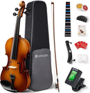 Vangoa Violin 1/4 Size for Kids Beginners Full Set, Spruce Childrens Fiddle Quarter Bundle Outfit Small Acoustic Violins Starter Kit Package w/Side Solidwood, Hard Case for School Students Ages 4-6 by TinyTreasures Baby Boutique