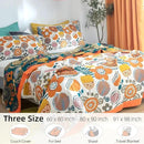 Boho Throw Blanket for Bed - 100% Pure Cotton Ultra Soft Rustic Quilt - Farmhouse Decor Bed Blankets, All Season Rustic Throw for Sofa Couch Chair(60"×80", Floral Print 2) by CozyNest Decor