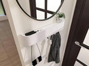 OLEEK Wall Mounted Coat Rack with Shelf - Wall entryway Shelf with Hooks - entryway Hooks - Modern Coat Rack - Wooden Mount for Home Decor - Jacket Hanger by CozyNest Decor