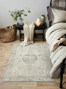 LIVEBOX Entryway Rug 3x5 Washable Area Rugs for Kitchen Bathroom, Non-Slip Front Door Mat for Bedroom, Boho Low-Pile Carpet Farmhouse Throw Indoor Mats for Bath Laundry Room, Taupe by TinyTreasures Baby Boutique