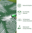 GENIMO Outdoor Rug 6' x 9' Waterproof for Patios Clearance, Reversible Plastic Straw Camping Carpet, Large Area Rugs Mats for RV, Picnic, Backyard, Deck, Balcony, Porch, Beach, Green&Grey by CozyNest Decor