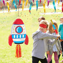 WERNNSAI Rocket Piñata - Rocket Ship Pinata Bundle with Blindfold and Bat Space Birthday Party Decoration for Boys Kids Family Games Piñata Space Ship Theme Party Supplies by TinyTreasures Baby Boutique