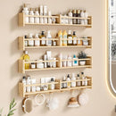 34Inch Nursery Bookshelves,Set of 4,Wall Floating Shelf Kids Coat Rack with 6Hooks,Hanging Book Shelf for Baby Nursery Room Décor， Patent Number: 29958098(Burlywood, 34) by TinyTreasures Baby Boutique
