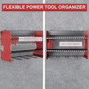 Power Tool Organizer with Charging Station, 6 Drill Holder Wall Mount, 3 Layer Garage Tool Organizer with Hooks, Screwdriver, Drill Bit Rack, Heavy Duty Utility Shelf for Garage, Gifts for Men by GreenHaven Gardens