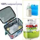 Breastmilk Cooler Bag with Ice Pack Fits 4 Baby Bottles Up to 9 Ounce Insulated Baby Bottle Bag Breast Milk Cooler on The Go with Strap Baby Bottle Cooler Bag for Nursing Mom Daycare or Travel by TinyTreasures Baby Boutique
