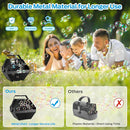 Theefun Bubble Machine: 750ML Metal Automatic Bubble Maker for Toddlers and Kids, Portable Professional Bubble Blower Operated by Plug-in Bubble Toys for Parties Weddings Indoor and Outdoor Use by TinyTreasures Baby Boutique