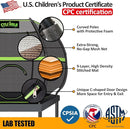 Trampoline for Kids, Heavy Duty Recreational Trampolines Toddler Trampoline with Enclosure Net Ladder Indoor Outdoor Trampoline CPC Approved by TinyTreasures Baby Boutique