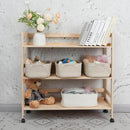 Small Woven Storage Baskets 13“X9”X5“ Decorative Rope Bins for Organizing Shelves, Closets, and Toys, Empty Gift Baskets, Cute Organizer Basket for Home and Office (oatmeal, Large) by CozyNest Decor