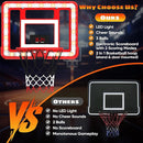 Kids Indoor Basketball Hoop with Scoreboard & Timer,Toddler Adjustable Height Basketball Goal Toy for Outdoor Backyard,Sports Game Play by TinyTreasures Baby Boutique