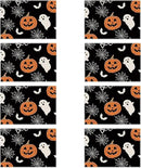 XCHI BOO Spooky Ghost Pumpkin Halloween Cloth Placemats Set of 8 Table Mats Table Decorations 12x18 Inch by CozyNest Decor