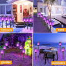 12-Pack Solar Flickering Flame Torches – Waterproof Solar Garden Lights, Outdoor Solar Lights for Yards, and Flame Torches for Patio and Pathway Decorations by GreenHaven Gardens
