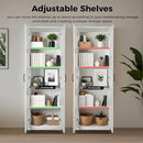 71" Tall Pantry Cabinet/Storage Cabinet, Wood Cupboard with 2 Door and 3 Adjustable Shelves for Kitchen, Dining Room, Living Room, Bathroom (Style 2) by CozyNest Decor