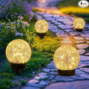 Beautyard Solar Globe Lights Outdoor USB Charged Garden Decor 3.94" Diameter 30LED 1000mAh Solar Globe Lights for Outdoor Indoor Mothers Day Gifts Holiday Decor(3.94'' Medium 4 Pack Warm White) by CozyNest Decor