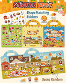Benresive Reusable Sticker Book for Toddlers 2-4 Years, Fun Travel Stickers for Kids, Waterproof Sticker Books for Toddlers 1-3, Crafts Activities for Todddlers 1-3 2-4 3-5 - Thanksgiving by TinyTreasures Baby Boutique