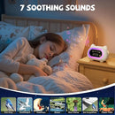 Honesorn Alarm Clock for Kids, Ok to Wake Clock for Kids, Cute Cat Kids Alarm Clock for Girls Boys Toddler, Kids Clock with 10 Night Lights, 7 Soothing Sounds, Auto-Off Timer, Child Lock, Cream White by TinyTreasures Baby Boutique