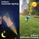 All-New Solar Spot Lights Outdoor Waterproof，20 LEDs Solar Flag Light with 2 Modes,Landscape Spotlights for Pathway, Patio, Garden, Trees ，Pool(2 Pack,Warm Light) by GreenHaven Gardens